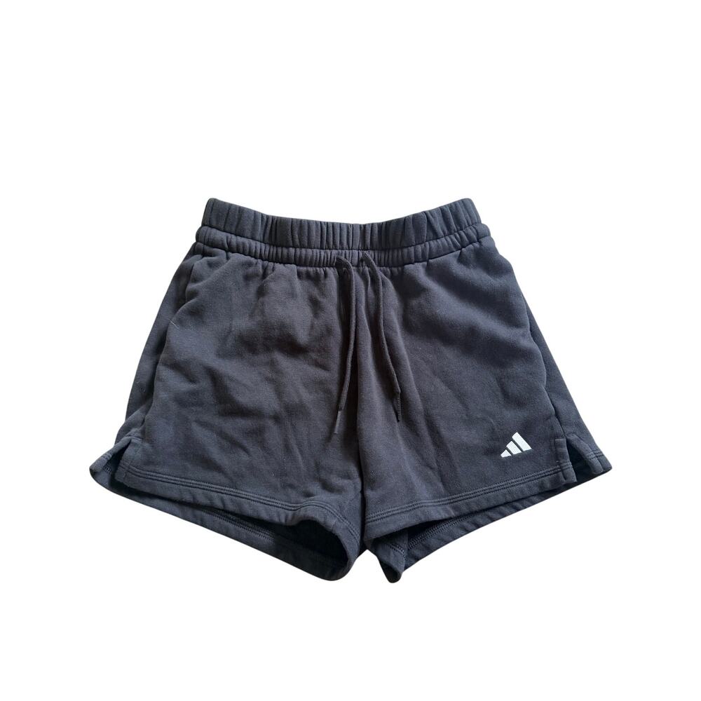 Adidas Essentials Black Fleece Lounge Shorts - Women's XS
